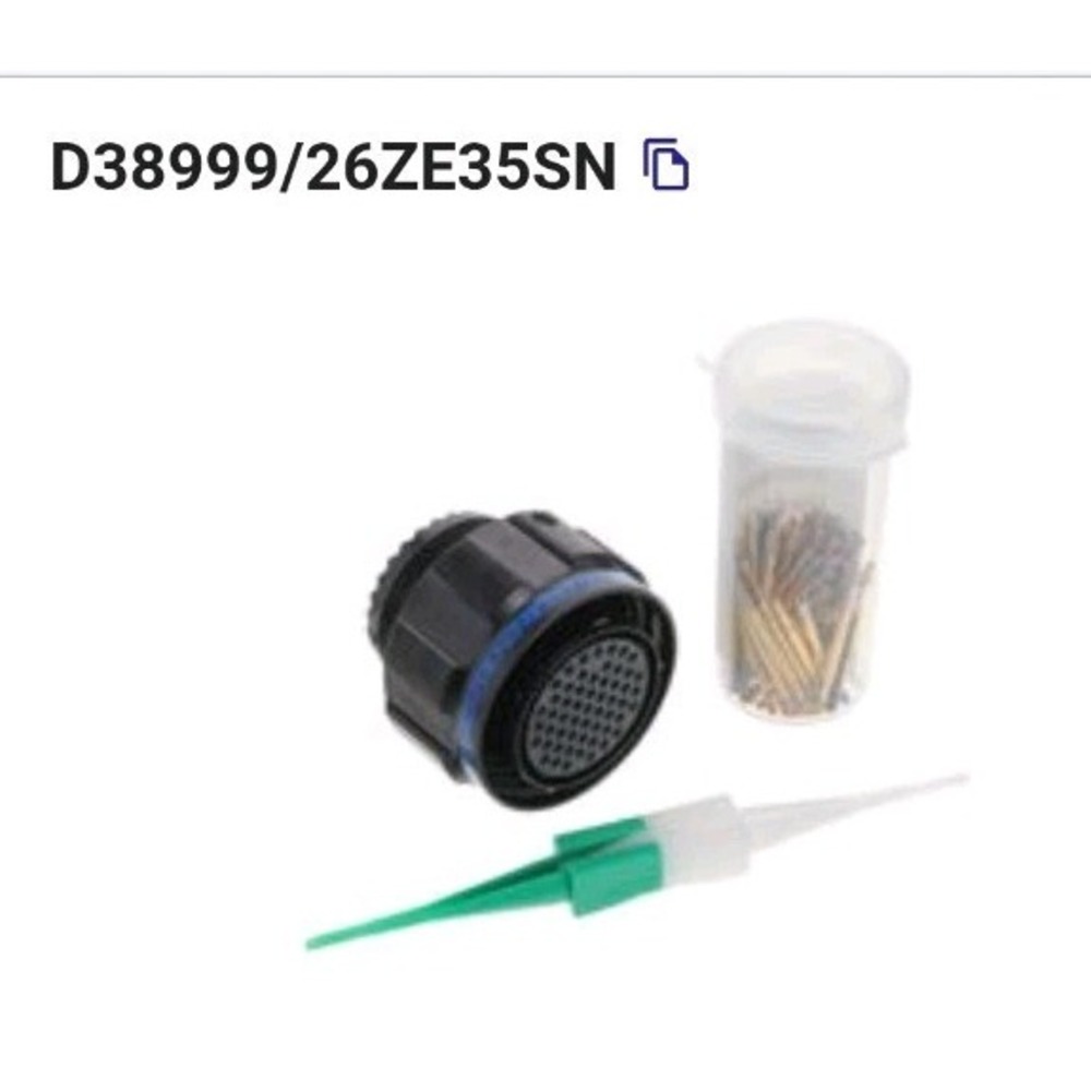 2 Amphenol Aerospace D38999/26ZE35SN New MIL Spec Connector